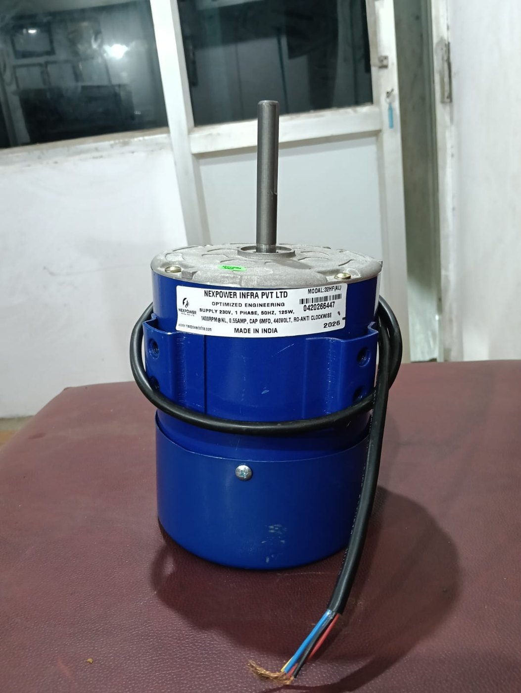 H-Frame cooler motor manufactured by FutureTech, Faridabad