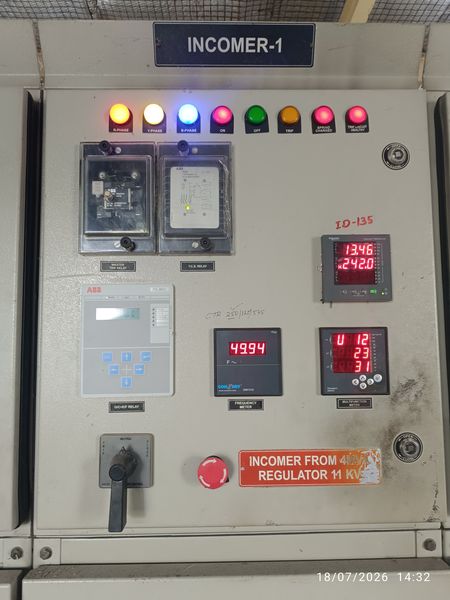 11kv incomer panel abb rej601