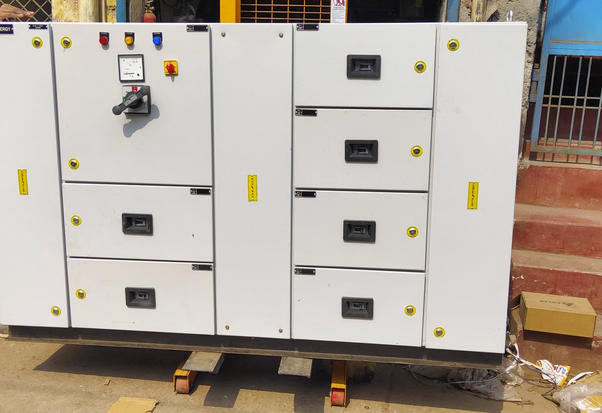 PCC power control centre panel with metering and outgoing feeders built by FutureTech Electricals